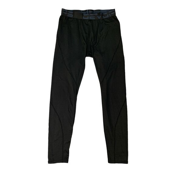 Devops Tights Mens M Medium Black Elastic Waist Fitted Base Layer Stretch - Picture 1 of 10